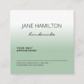 Aangepast groen professioneel logo afsprakenkaart afsprakenkaartje (Voorkant)