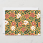 Aangepast groen rood geel oraal geel kerstfeest feestdagenkaart (Achterkant)