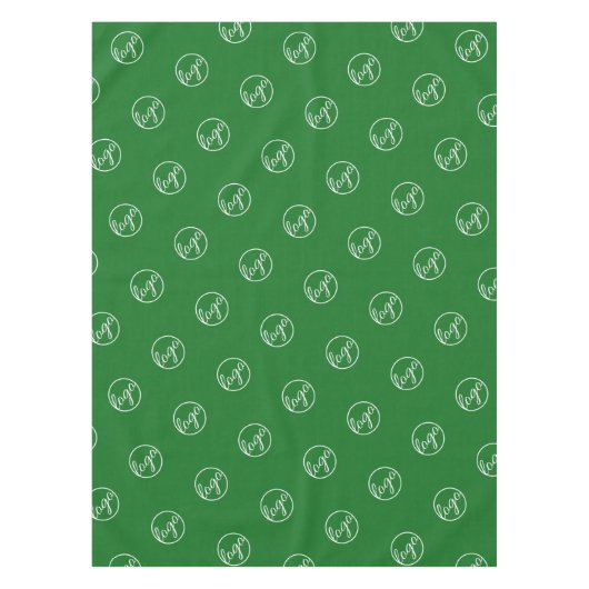 Aangepast groen Show Logo Business Tafelkleed (Voorkant)