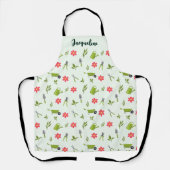 Aangepast groen tuinieren schort (Voorkant)