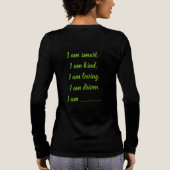 Aangepast groene I Am Tri-Blend T-shirt (Achterkant)