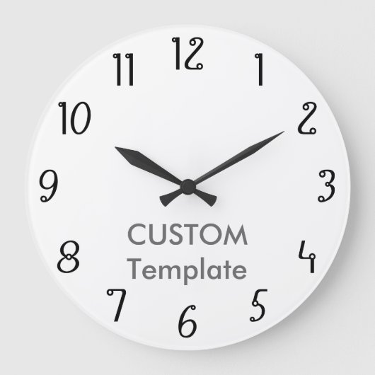 Aangepast groot 10,75-inch CIRCLES-BOEK ROND Wands Grote Klok (Voorkant)