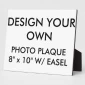 Aangepast, groot, 10 x 8-inch fotoplaque fotoplaat (Zijkant)