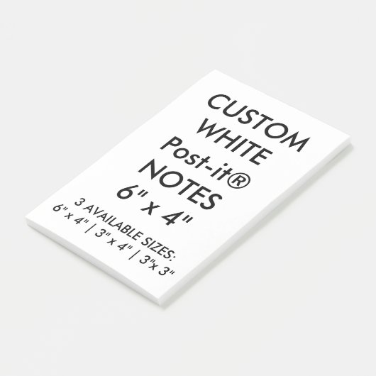 Aangepast, groot, 6 x 4 inch Post-it® notes (Schuin)