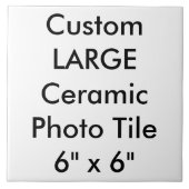 Aangepast groot aantal keramische foto's - tegel 6 tegeltje (Voorkant)