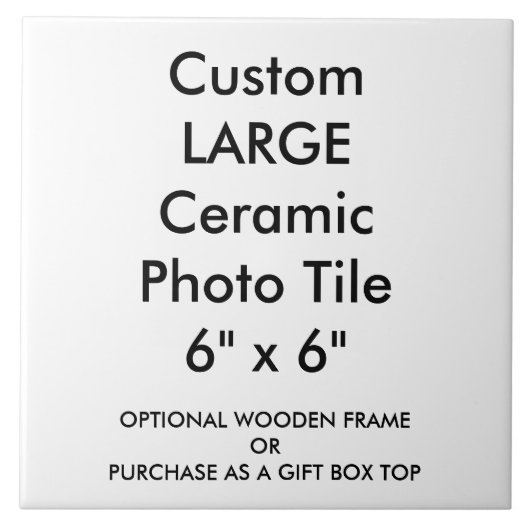 Aangepast groot aantal keramische foto's - tegel 6 tegeltje (Voorkant)
