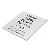 Aangepast groot aantal keramische foto's - tegel 6 tegeltje (Zijkant)