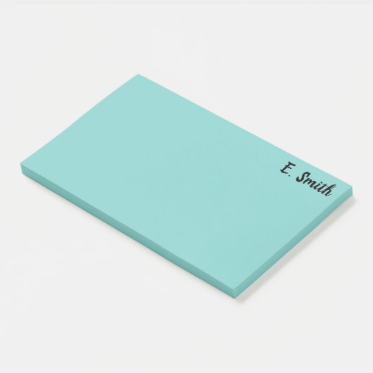 Aangepast groot blauw post-it® notes (Schuin)