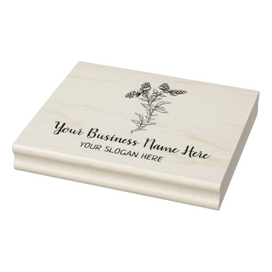 Aangepast groot botanisch rubberstempel (Stempel)
