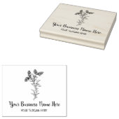 Aangepast groot botanisch rubberstempel (Gestempeld)
