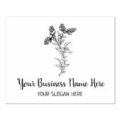 Aangepast groot botanisch rubberstempel (Afrduk)