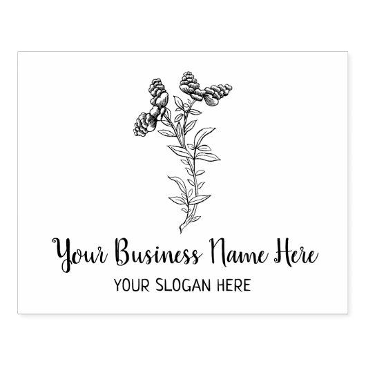 Aangepast groot botanisch rubberstempel (Afrduk)