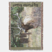 Aangepast groot Bull Elk Throw Blanket Home Decor Deken (Voorkant Verticaal)