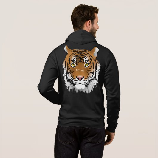 Aangepast groot, cool grafisch afbeelding van wild hoodie (Achterkant volledig)