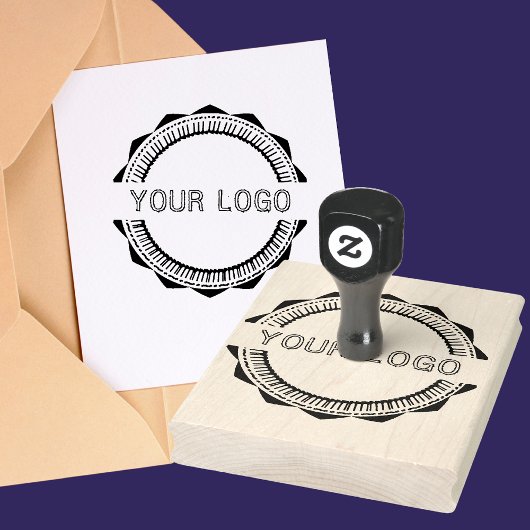 Aangepast Groot Logo Rubberstempel