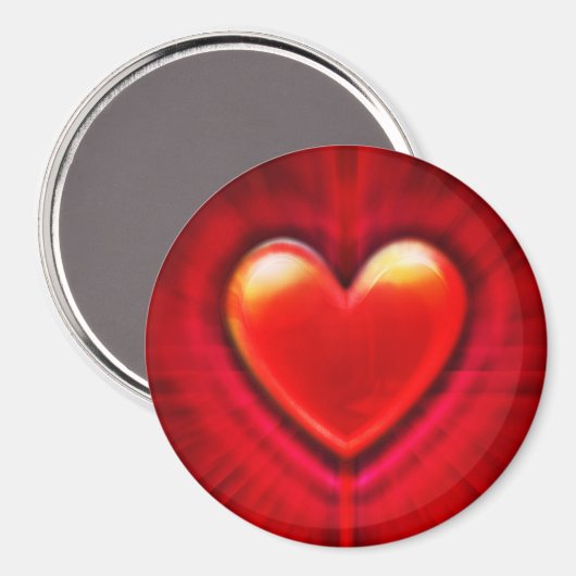 Aangepast groot magneetbloedrood gothic hart magneet (Voorkant / Achterkant)