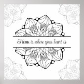 Aangepast groot mandala Poster voor volwassen kleu (Voorkant)