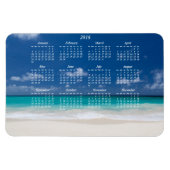 Aangepast groot strand 2016 Magnetische agenda 4x6 Magneet (Horizontaal)