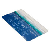 Aangepast groot strand 2016 Magnetische agenda 4x6 Magneet (Rechterzijde)