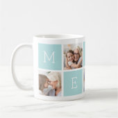 Aangepast grootmoeder 5 Foto collage Koffiemok (Links)