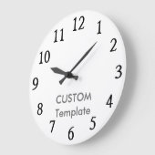 Aangepast grote 10,75-inch RUND Wall Clock J2 EXTR Grote Klok (Hoek)