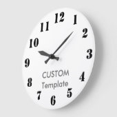 Aangepast grote 10,75-inch Wandklokken STENCIL-let (Hoek)