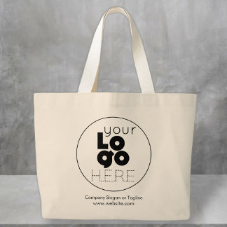 Aangepast grote katoenvoorraad Canvas tas Voorzijd