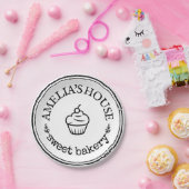 Aangepast grote persoonlijke Logo Papieren Bordje (Feest)