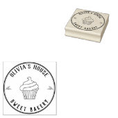 Aangepast grote persoonlijke Logo Rubberstempel (Gestempeld)