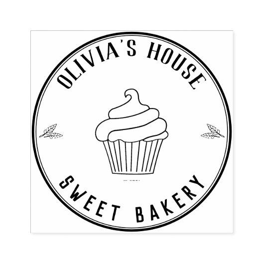 Aangepast grote persoonlijke Logo Rubberstempel (Afrduk)