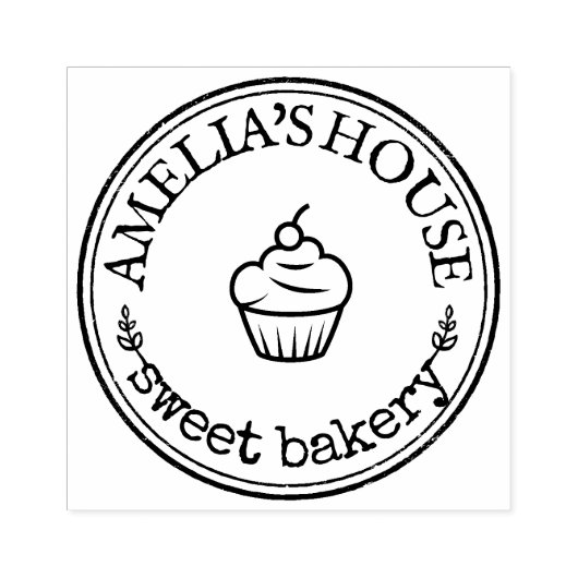 Aangepast grote persoonlijke Logo Rubberstempel (Afrduk)