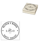 Aangepast grote persoonlijke Logo Rubberstempel (Gestempeld)