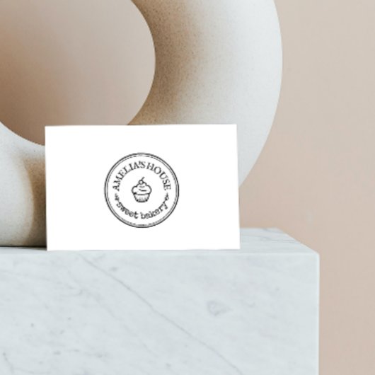 Aangepast grote persoonlijke Logo Rubberstempel