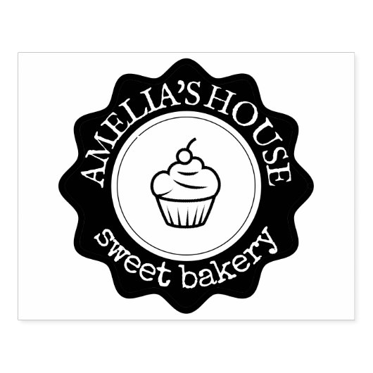 Aangepast grote persoonlijke Logo Rubberstempel (Afrduk)