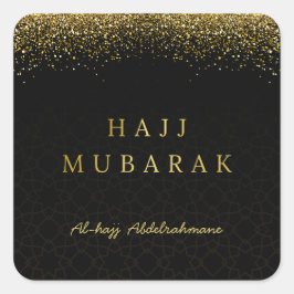 Aangepast Hajj Mubarak-ontwerp Vierkante Sticker