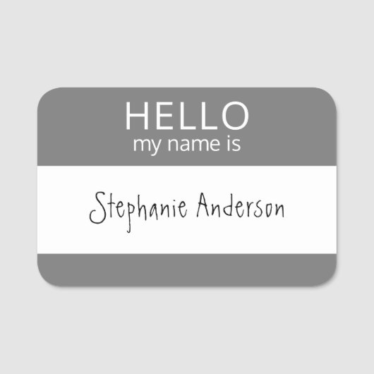 Aangepast HALLO mijn naam is badge (Voorkant)