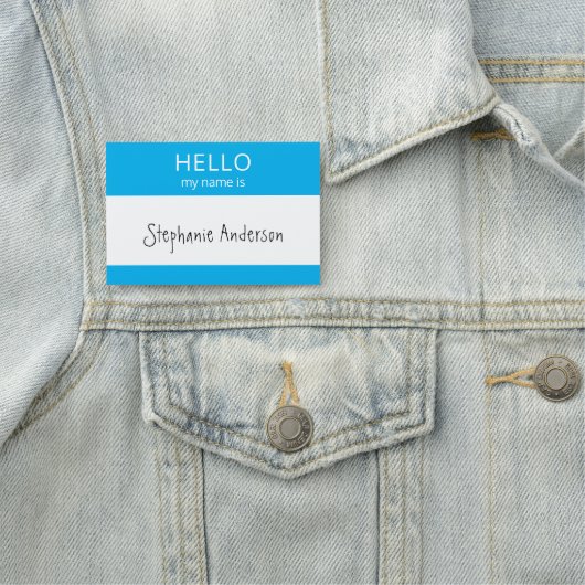 Aangepast HALLO mijn naam is badge (In situ)