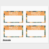 Aangepast Hallo mijn naam is Sticker (Vel)