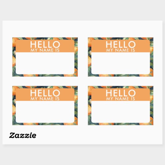 Aangepast Hallo mijn naam is Sticker (Vel)