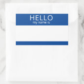 Aangepast HALLO mijn naam is sticker badge leeg (Tas)