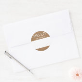 Aangepast HALLO mijn naam is sticker badge leeg (Envelop)