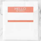 Aangepast HALLO mijn naam is sticker badge leeg (Tas)