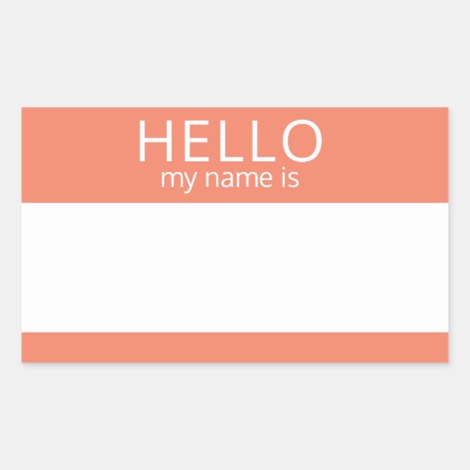 Aangepast HALLO mijn naam is sticker badge leeg (Voorkant)