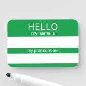 Aangepast HALLO mijn naamwoordspronouns is badge (In situ)