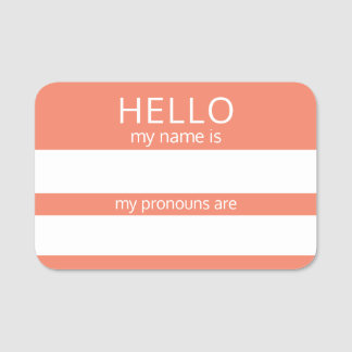 Aangepast HALLO mijn naamwoordspronouns is badge