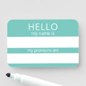 Aangepast HALLO mijn naamwoordspronouns is badge (In situ)