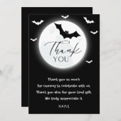 Aangepast Halloween Bedankkaart (Voorkant / Achterkant)