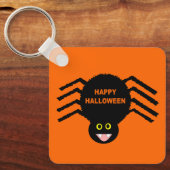 Aangepast Halloween Black Spider Sleutelhanger (Voorkant)