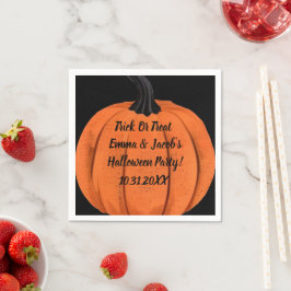 Aangepast Halloween Pompoen Ontwerp Feest Servet