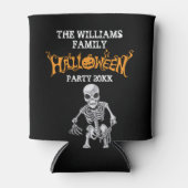 Aangepast halloween-skelet voor jaarlijkse feestda blikjeskoeler (Voorkant)